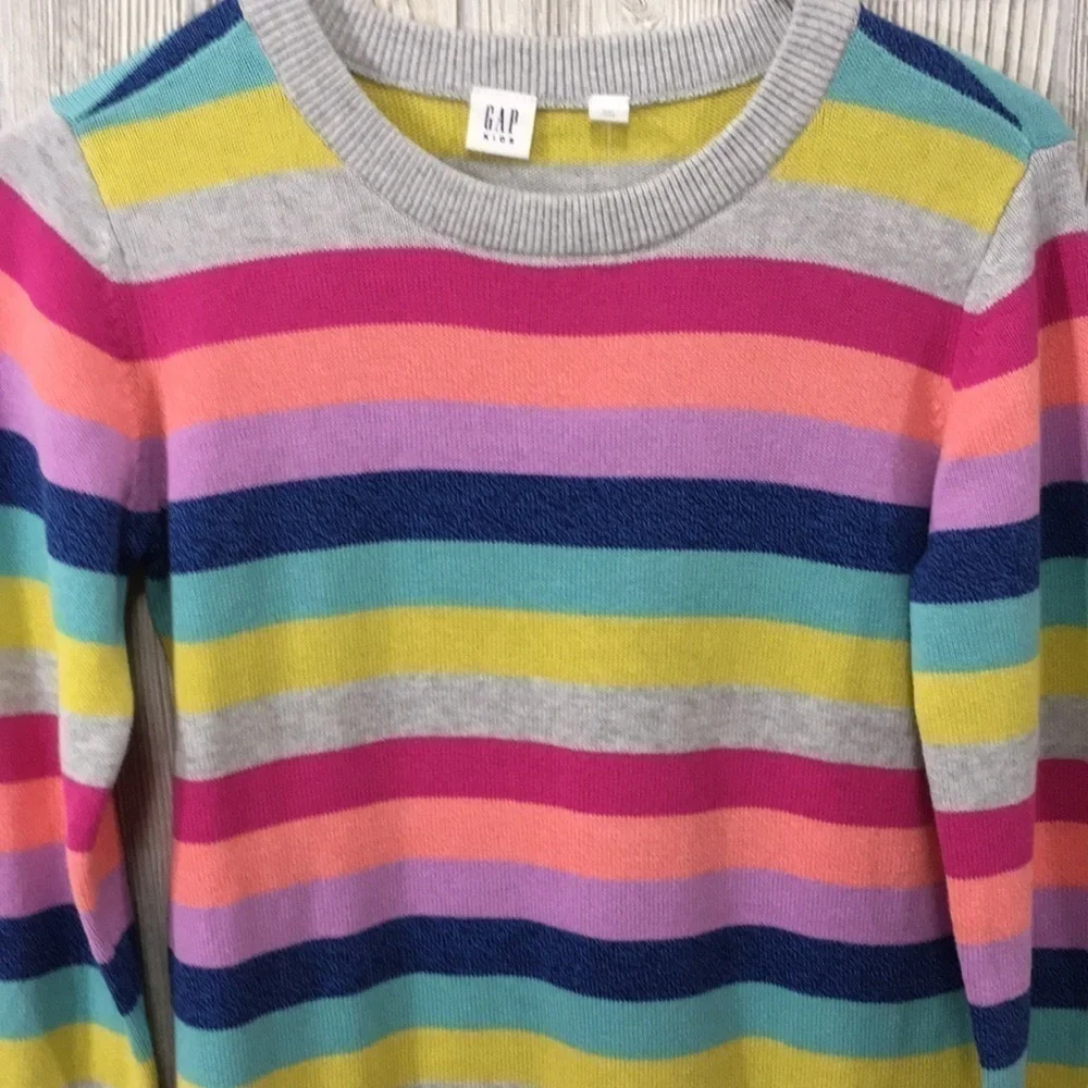 Gap Kids XXL Colorful Striped Tunic Length Sweater/Dress